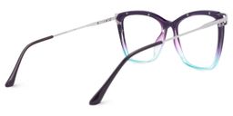Krystle Purple-Blue Square Glasses4