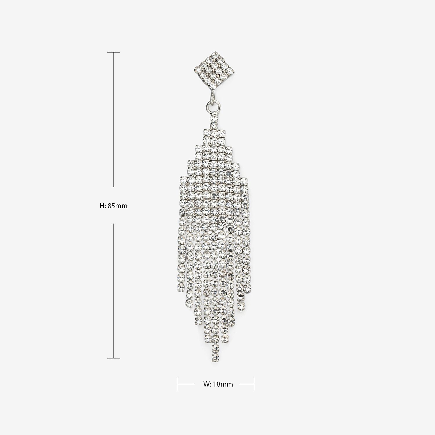 Fashion Eyeglasses Silver Earrings Accessories on Zeelool3