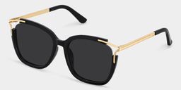 Sidibe Black Square Sunglasses2