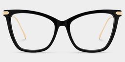 Hilary Black Butterfly Glasses1