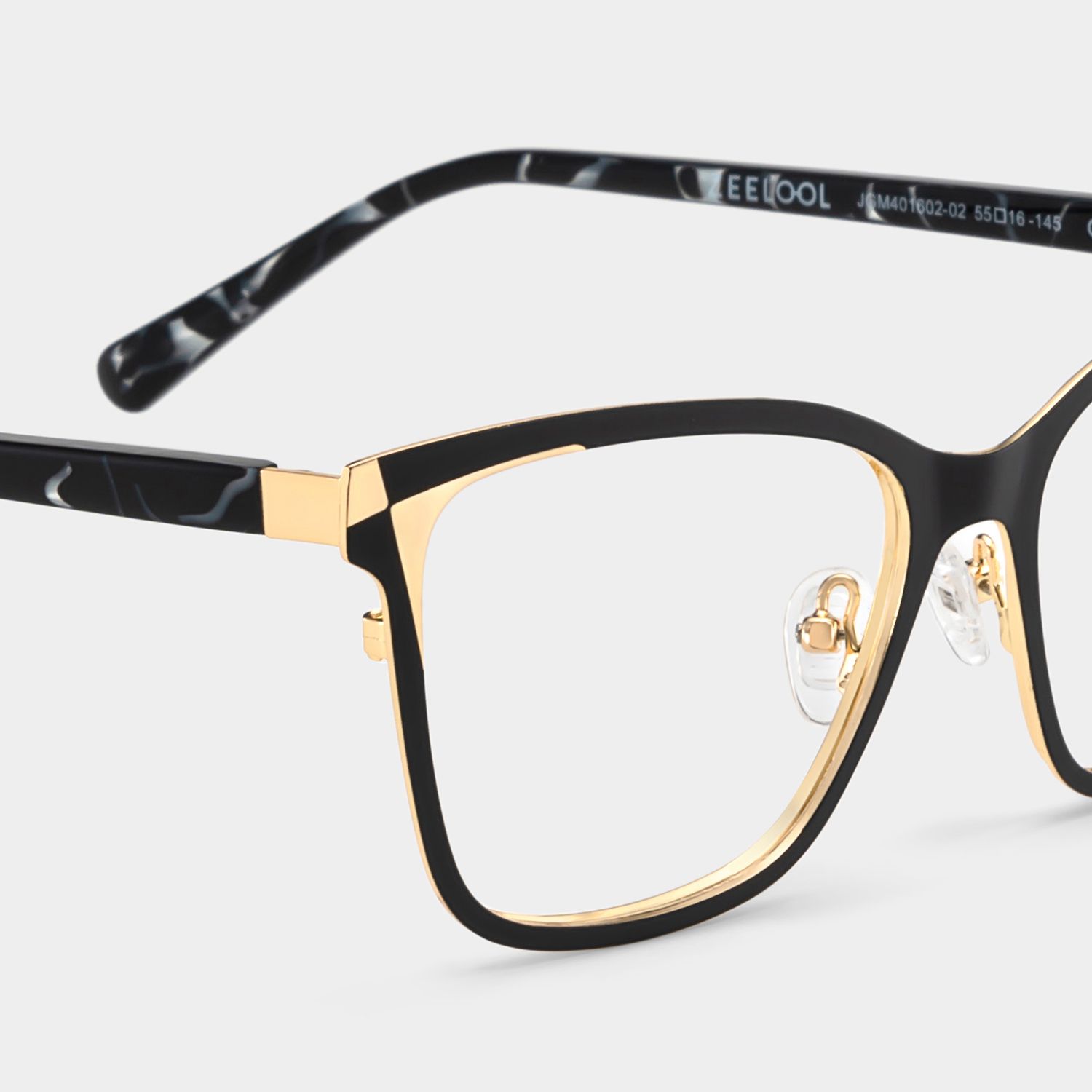 Elise Black Frame Glasses with Rectangle Frame Online | ZEELOOL5