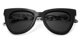 Yaser Black Cat eye Sunglasses1