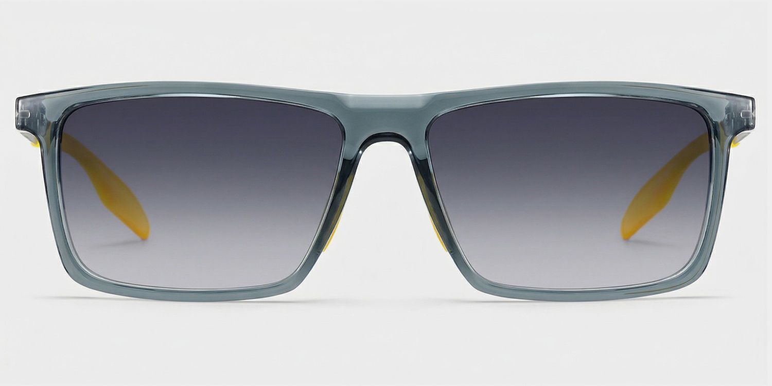 Active Blue Yellow Rectangle Polarized Sunglasses for Driving | ZEELOOL0