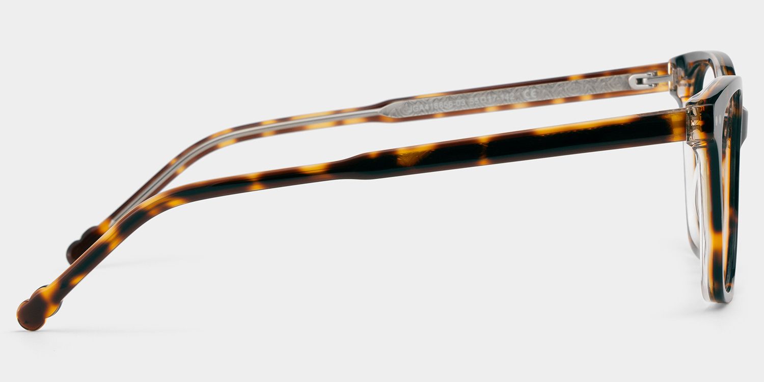 Marigold tortoise rectangle eyeglasses Online | ZEELOOL4