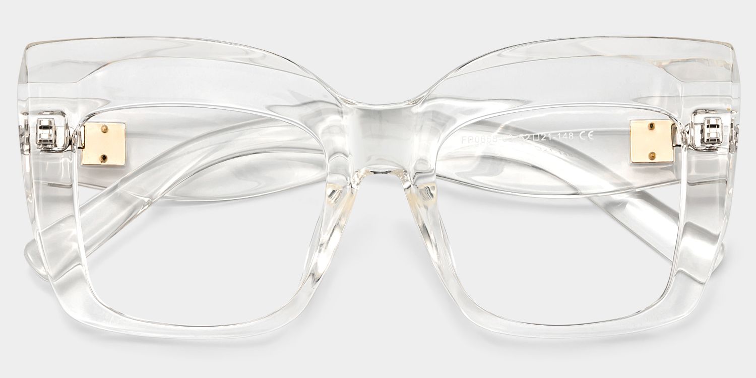 Alberta Cat Eye Clear Thick Eyeglass Frames for Women | ZEELOOL1