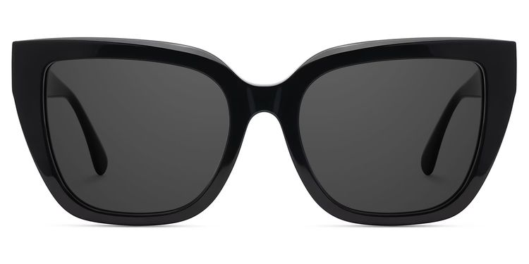 Tamarrah Black Cat eye Sunglasses