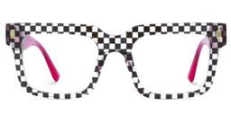 Thomason Black Clear Rectangle Glasses1