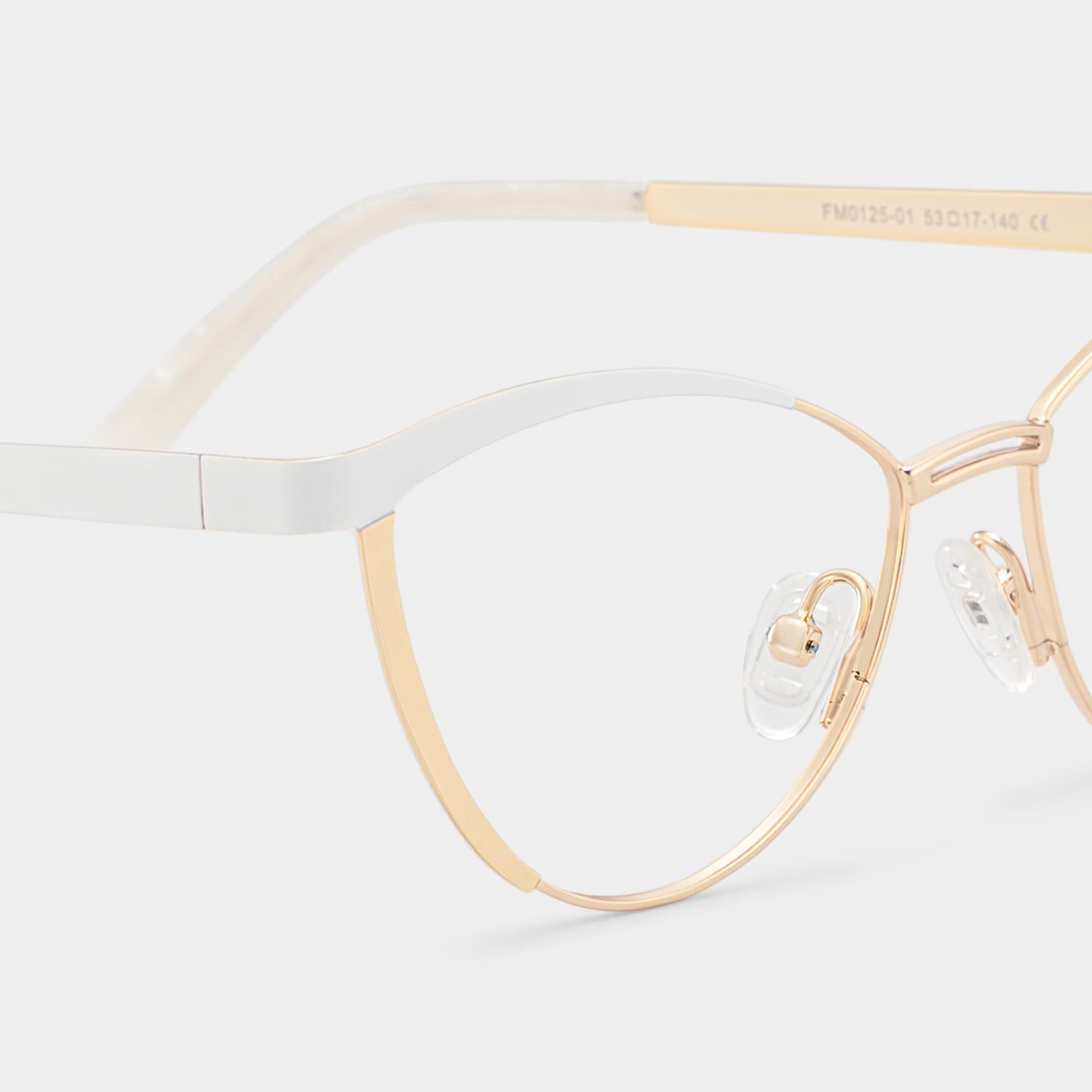Sydney Cat Eye Gold Eyeglasses and Metal Frames4