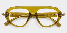 Aveline Green Aviator Glasses2