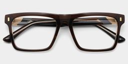 Henry Brown Rectangle Glasses2