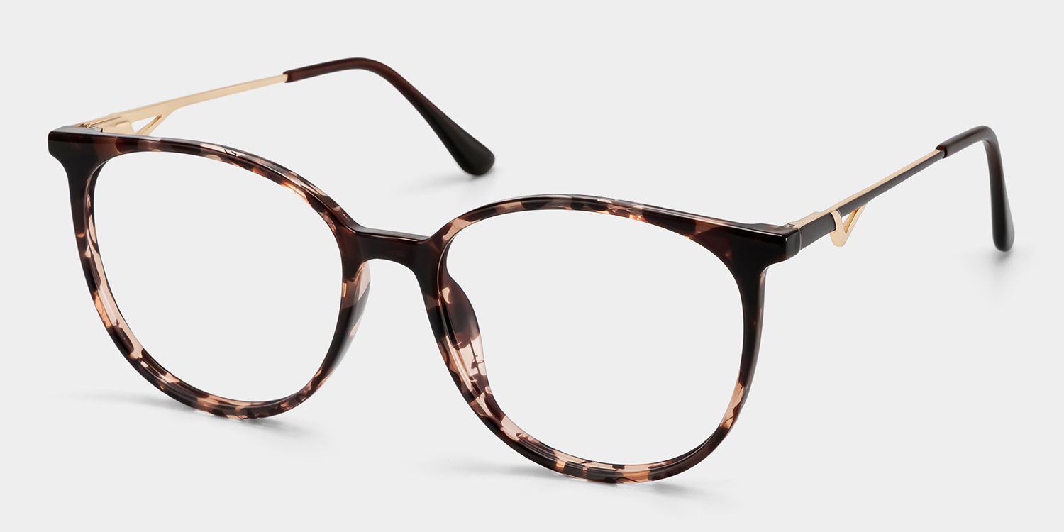 Chanty Round Tortoise Glasses with Ultra-Light Frame | ZEELOOL3