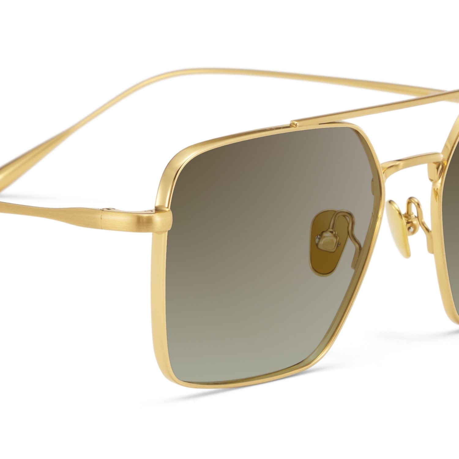Jensen Aviator Style Gold Frame Sunglasses | ZEELOOL4