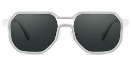 Hype Silver Geometric Sunglasses1