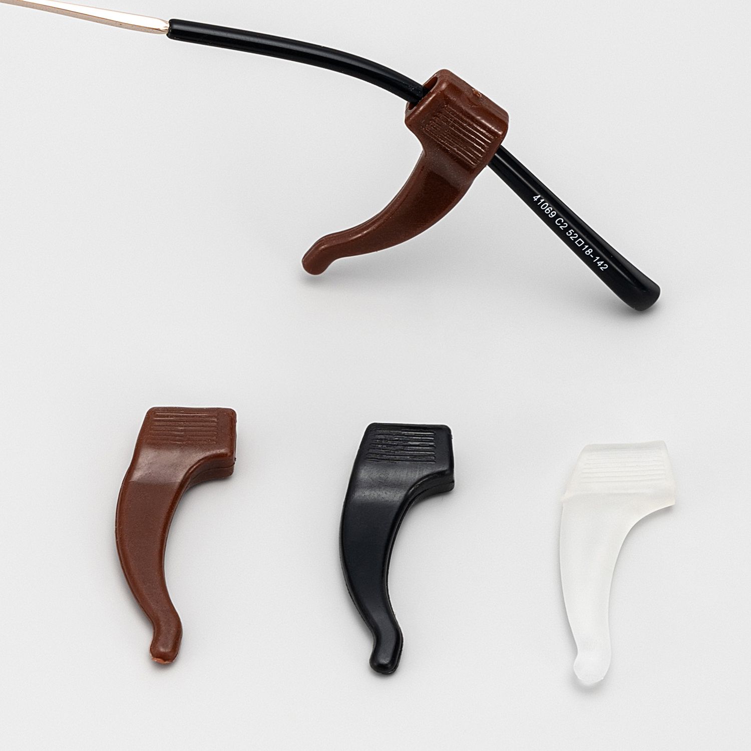 Non-Slip Ear Grip Accessories For Glasses in Black-White Color0
