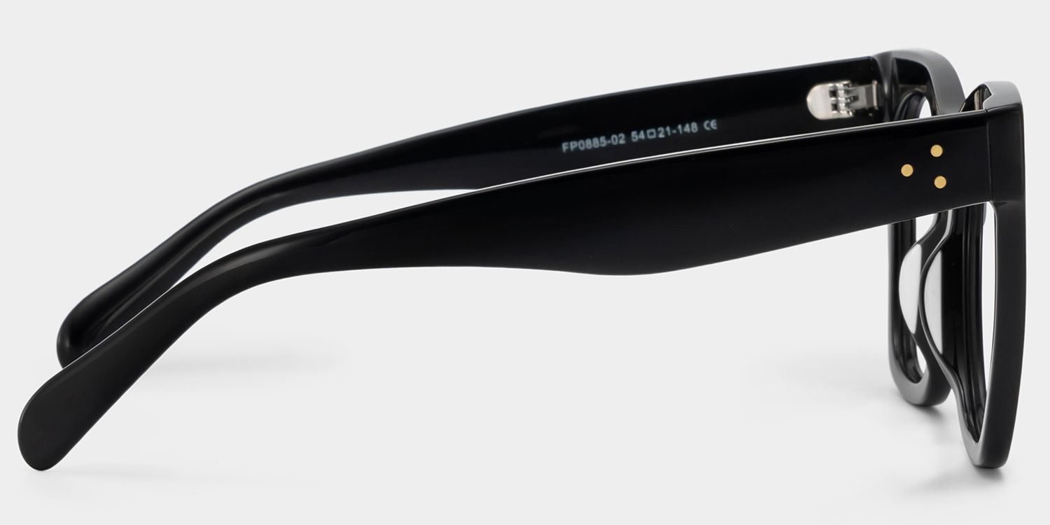 Gordon Rectangle Black Eyeglasses & Glasses Frames3