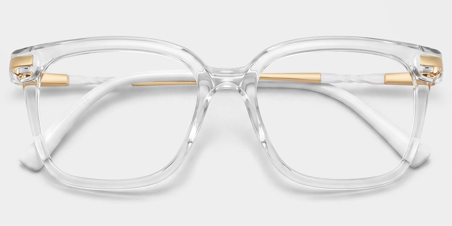 Jacqui Square Clear Frame Glasses for Women and Men | ZEELOOL3