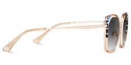 Murcia Beige Square Sunglasses3