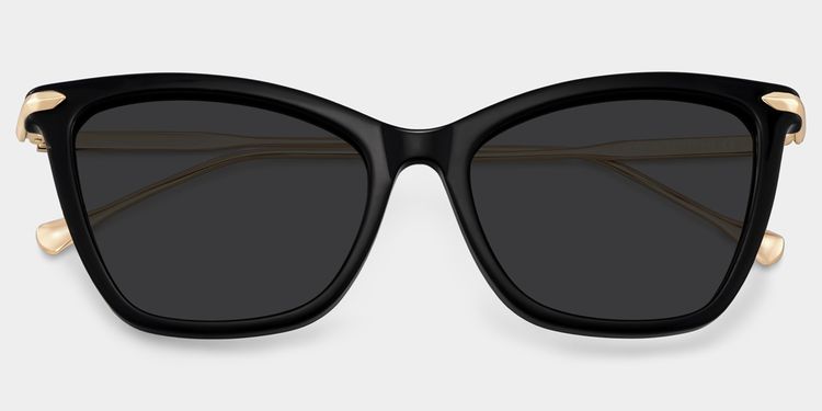 Hilary Black Butterfly Sunglasses