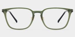 Lily Green Rectangle Glasses1