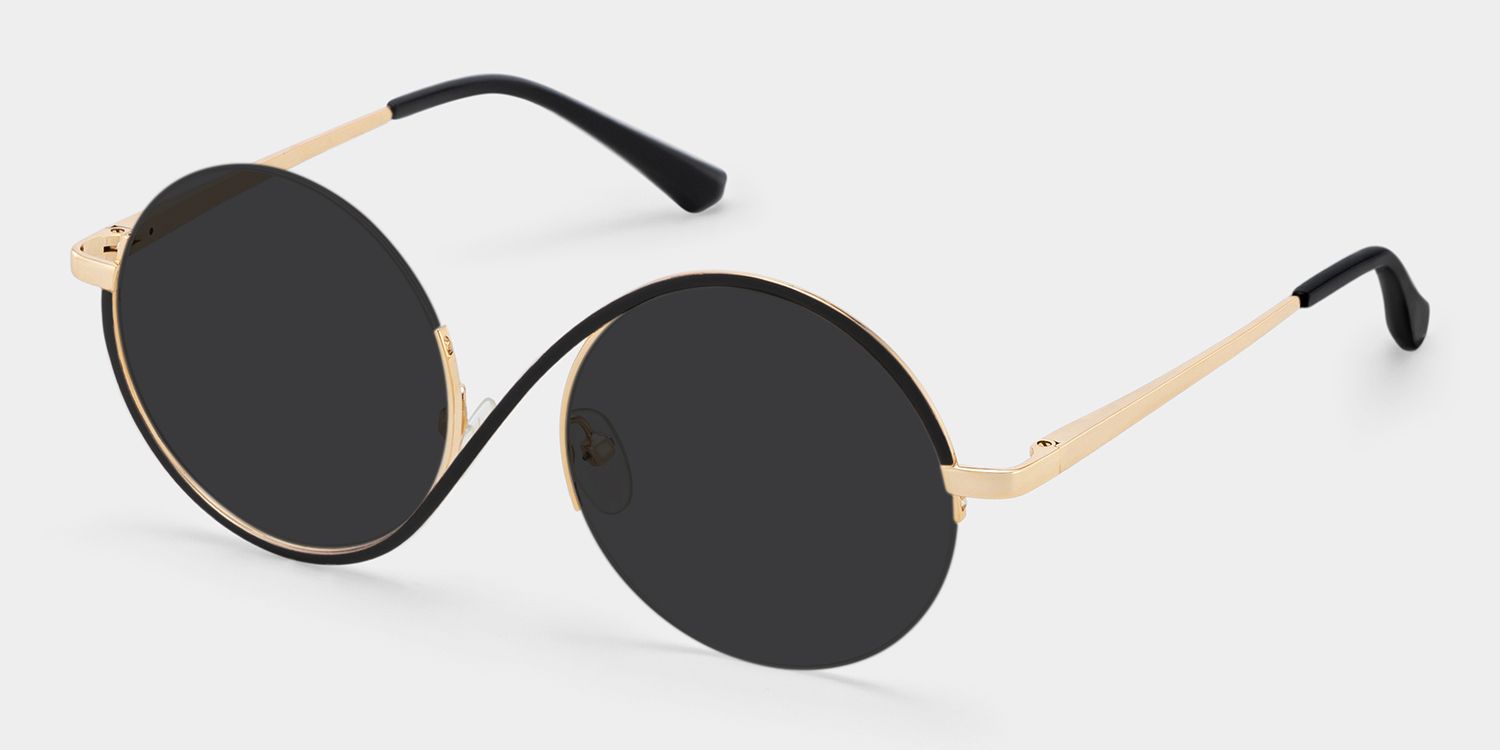 Flozif Round Black Prescription Sunglasses | ZEELOOL2