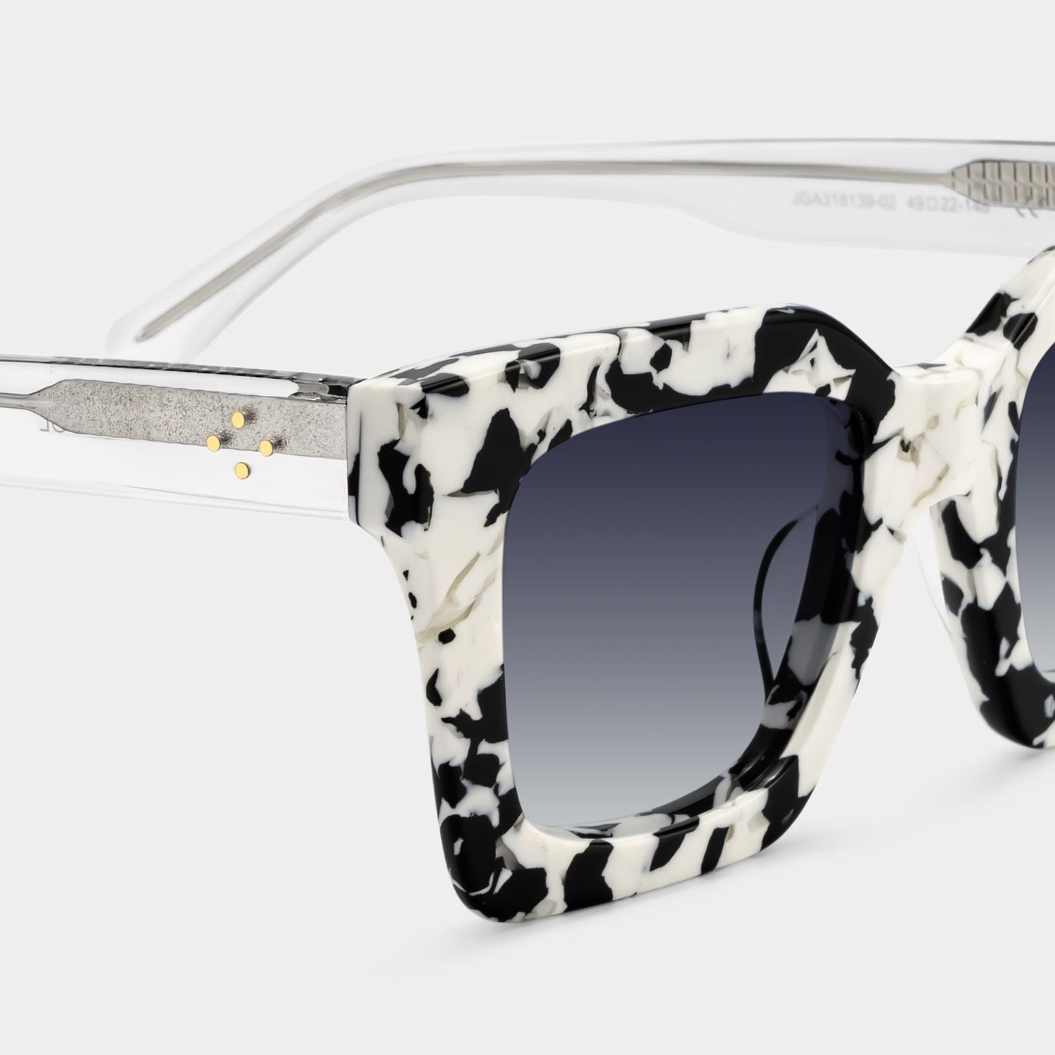 Megan Square Style Cow Print Frame Sunglasses | ZEELOOL4