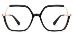 Alexia Black Square Glasses1