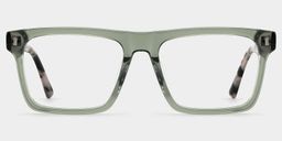 Henry Gray Green Rectangle Glasses1