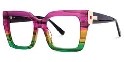 Josiah Multicolor Square Glasses1