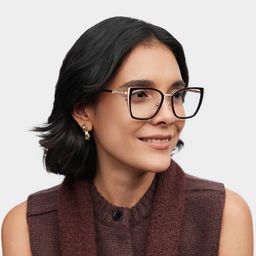 Juniper Black Rectangle Glasses1