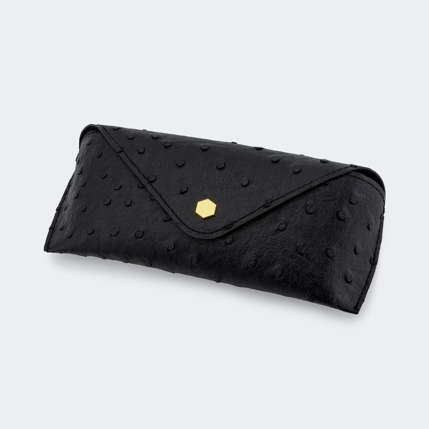 Ostrich-Pattern Black Eyeglass Bag For Glasses | ZEELOOL0