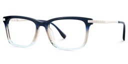 Zane Blue Rectangle Glasses2
