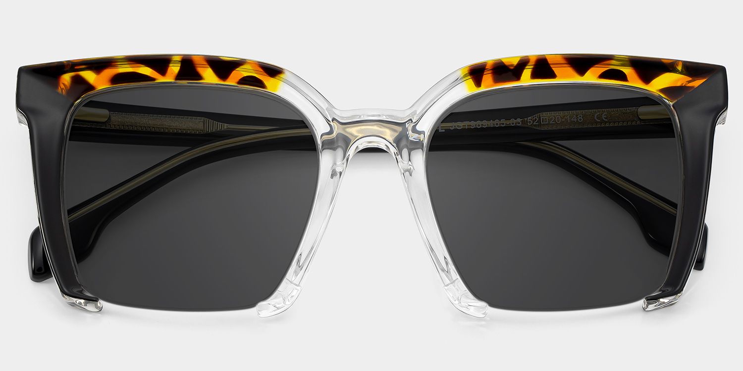 Misty Square Black Frame Sunglasses Online Sale | ZEELOOL1
