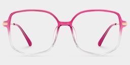 Payton Bright-Pink Geometric Glasses0