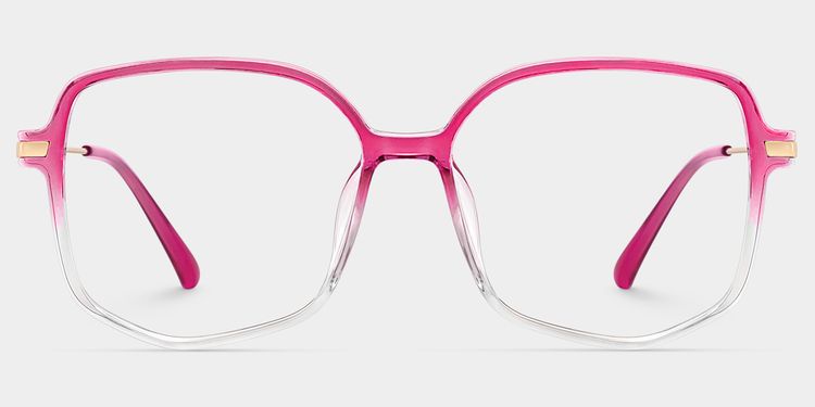 Payton Bright-Pink Geometric Glasses