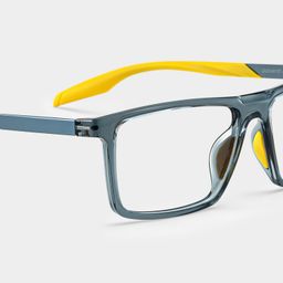 Active Blue Yellow Rectangle Glasses5