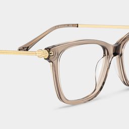 Vibert Brown Rectangle Glasses5