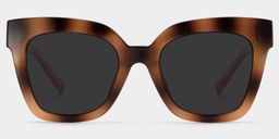 Malcolm Burnt-Umber Square Sunglasses1