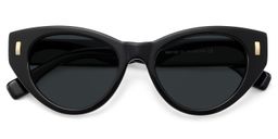 Azura Black Cat eye Sunglasses1