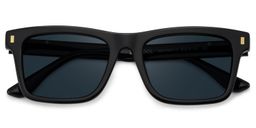 Sammi Black Rectangle Sunglasses1