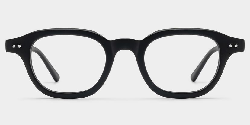 Amber Black Square Glasses