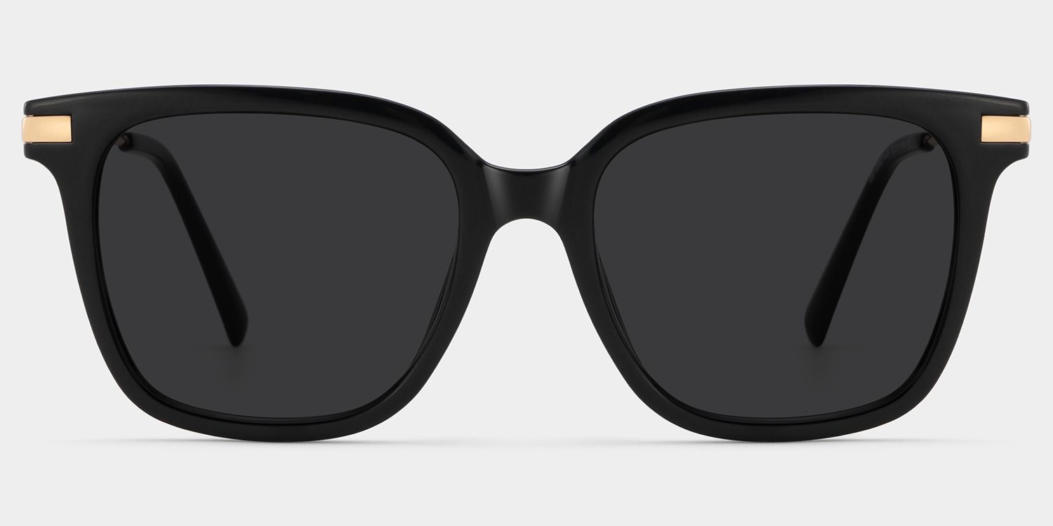 Jacqui Rectangle Black Frame Sunglasses Online Sale | ZEELOOL0