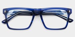 Henry Blue Rectangle Glasses4