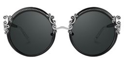 Nelida Black Round Sunglasses0
