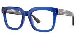 Liizbeett Blue Square Glasses4
