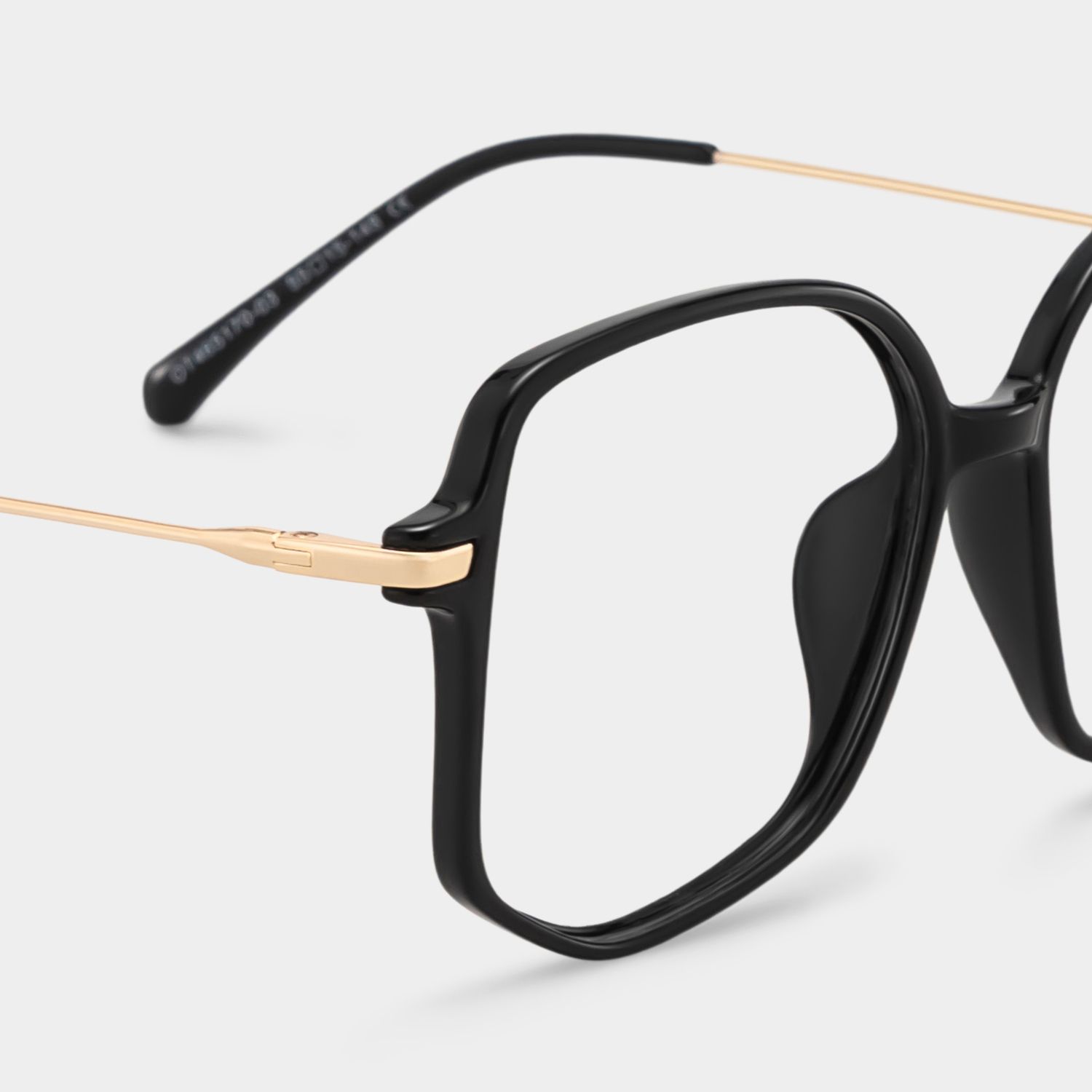 Payton Geometric Black Frame Glasses for Women | ZEELOOL4