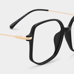 Payton Black Geometric Glasses4