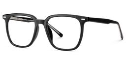 Eliza Black Square Glasses3