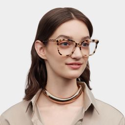 Sage Tortoise Rectangle Glasses1