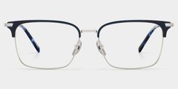 Maxwell Blue Browline Glasses0