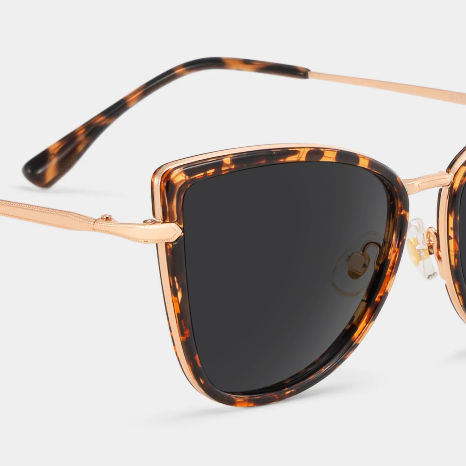Sloane Mixed Tortoise Cat Eye Frame Sunglasses | ZEELOOL4